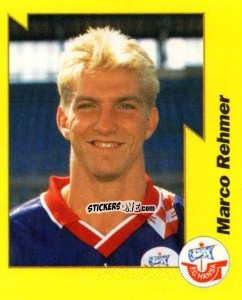 Sticker Marko Rehmer - German Football Bundesliga 1997-1998. Final phase n. 190 - Panini