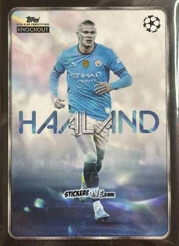 Figurina Erling Haaland - UEFA Club Competitions Knockout 2024-2025
 n. 70 - Topps