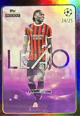Sticker Rafael Leão - UEFA Club Competitions Knockout 2024-2025
 n. 77 - Topps