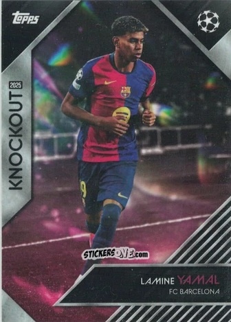 Sticker Lamine Yamal - UEFA Club Competitions Knockout 2024-2025
 n. 22 - Topps