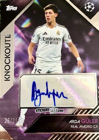 Cromo Arda Güler - UEFA Club Competitions Knockout 2024-2025
 n. A1pu - Topps