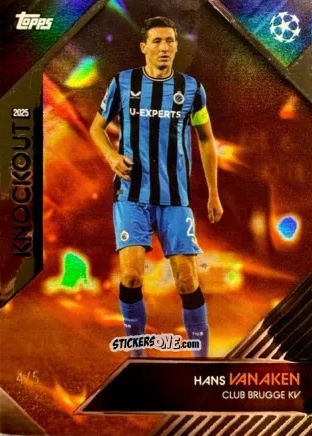 Figurina Hans Vanaken - UEFA Club Competitions Knockout 2024-2025
 n. 14r - Topps