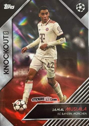 Cromo Jamal Musiala - UEFA Club Competitions Knockout 2024-2025
 n. 16r - Topps
