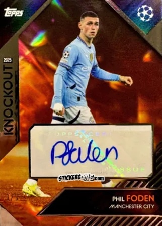 Figurina Phil Foden - UEFA Club Competitions Knockout 2024-2025
 n. A15o - Topps