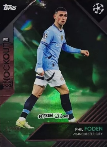 Figurina Phil Foden - UEFA Club Competitions Knockout 2024-2025
 n. 34 - Topps