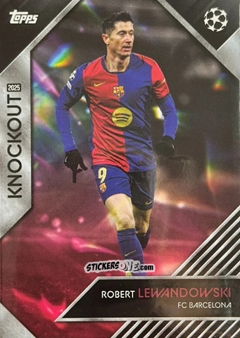 Figurina Robert Lewandowski - UEFA Club Competitions Knockout 2024-2025
 n. 35 - Topps