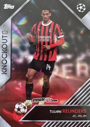 Cromo Tijjani Reijnders - UEFA Club Competitions Knockout 2024-2025
 n. 36 - Topps