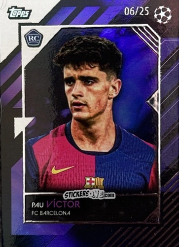Sticker Pau Víctor - UEFA Club Competitions Knockout 2024-2025
 n. 60pu - Topps