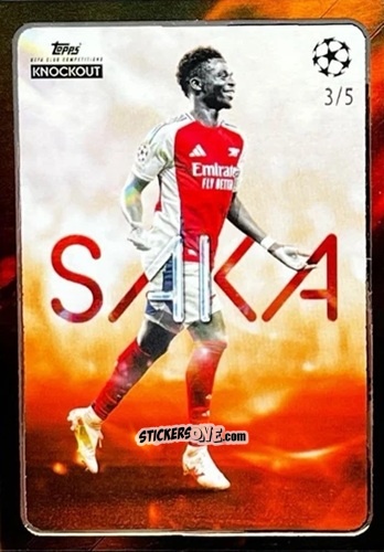 Cromo Bukayo Saka - UEFA Club Competitions Knockout 2024-2025
 n. 68 - Topps