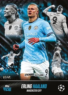 Figurina Erling Haaland - Showtime UEFA Club Competitions 2024-2025
 n. 86 - Topps