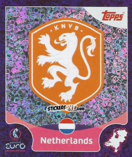 Figurina Netherlands - Uefa Women'S Euro 2025 n. 6 - Topps