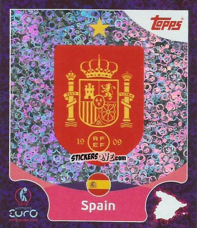 Sticker Spain - Uefa Women'S Euro 2025 n. 7 - Topps