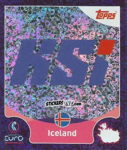 Sticker Iceland - Uefa Women'S Euro 2025 n. 12 - Topps