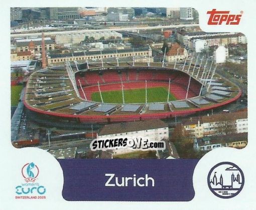 Sticker Zurich - Uefa Women'S Euro 2025 n. 24 - Topps