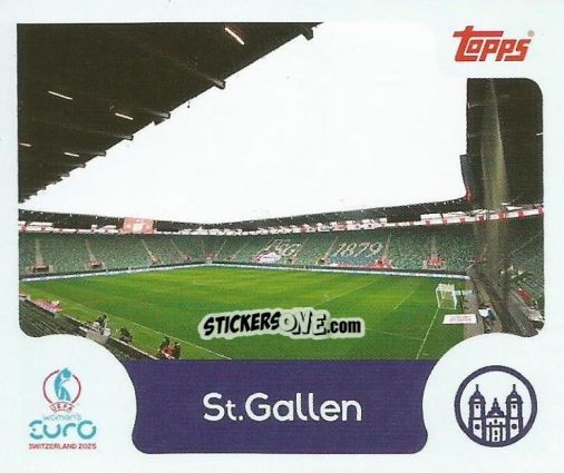 Sticker St. Gallen - Uefa Women'S Euro 2025 n. 25 - Topps