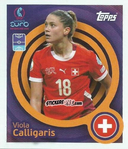 Sticker Viola Calligaris - Uefa Women'S Euro 2025 n. 29 - Topps