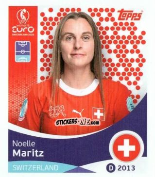 Figurina Noelle Maritz - Uefa Women'S Euro 2025 n. 32 - Topps