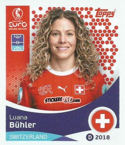Sticker Luana Bühler - Uefa Women'S Euro 2025 n. 33 - Topps