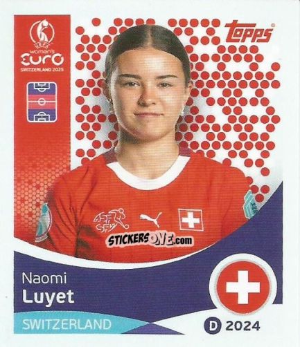 Figurina Naomi Luyet - Uefa Women'S Euro 2025 n. 39 - Topps