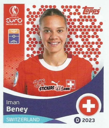 Cromo Iman Beney - Uefa Women'S Euro 2025 n. 40 - Topps