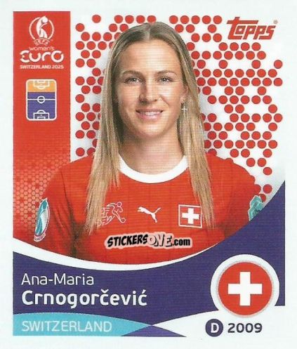 Figurina Ana-Maria Crnogorcevic - Uefa Women'S Euro 2025 n. 41 - Topps