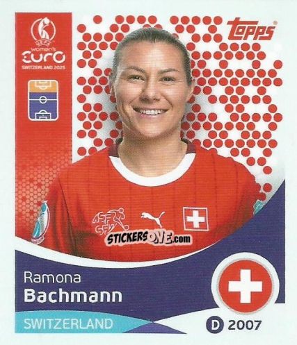 Figurina Ramona Bachmann - Uefa Women'S Euro 2025 n. 43 - Topps