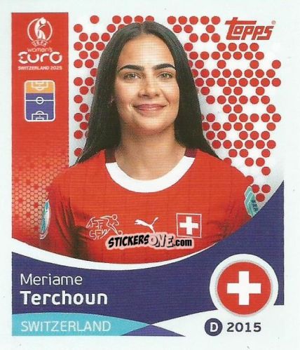 Cromo Meriame Terchoun - Uefa Women'S Euro 2025 n. 44 - Topps