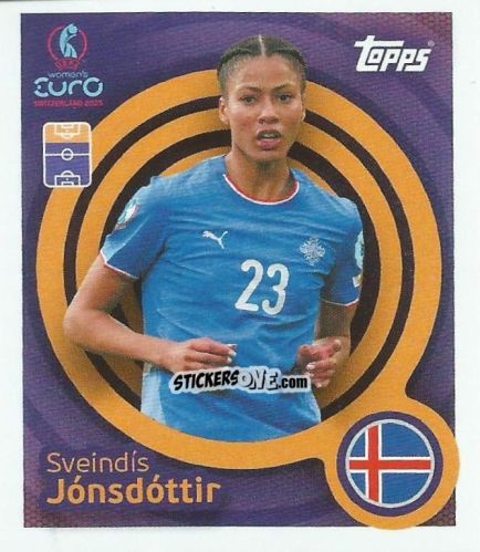 Sticker Sveindis Jonsdottir - Uefa Women'S Euro 2025 n. 61 - Topps