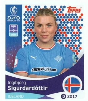 Sticker Ingibjörg Sigurdardottir - Uefa Women'S Euro 2025 n. 64 - Topps