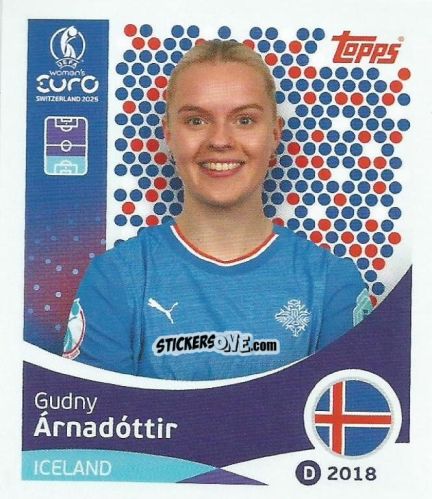 Cromo Gudny Arnadottir - Uefa Women'S Euro 2025 n. 66 - Topps