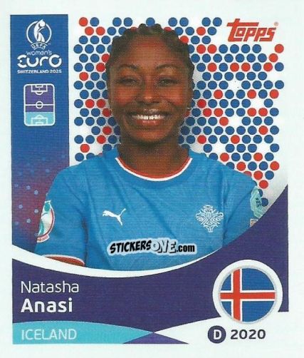 Sticker Natasha Anasi - Uefa Women'S Euro 2025 n. 67 - Topps
