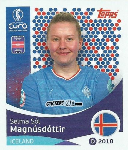 Sticker Selma Sol Magnusdottir - Uefa Women'S Euro 2025 n. 69 - Topps