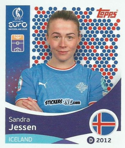 Sticker Sandra Jessen - Uefa Women'S Euro 2025 n. 73 - Topps