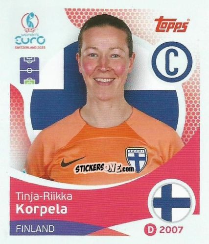 Sticker Tinja-Riikka Korpela - Uefa Women'S Euro 2025 n. 78 - Topps