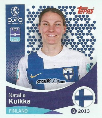 Sticker Natalia Kuikka - Uefa Women'S Euro 2025 n. 80 - Topps