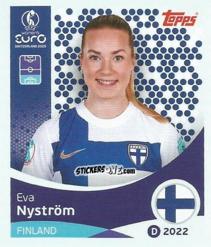 Figurina Eva Nyström - Uefa Women'S Euro 2025 n. 81 - Topps