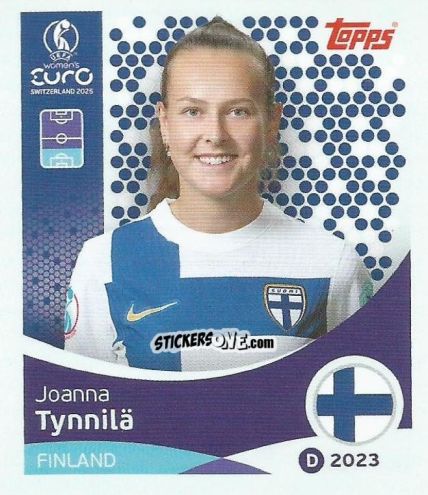Sticker Joanna Tynnilä - Uefa Women'S Euro 2025 n. 82 - Topps