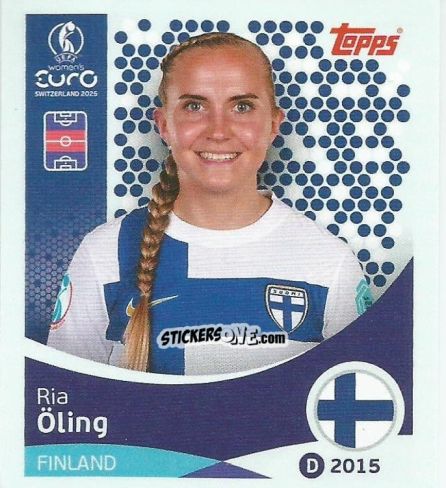 Sticker Ria Öling - Uefa Women'S Euro 2025 n. 86 - Topps