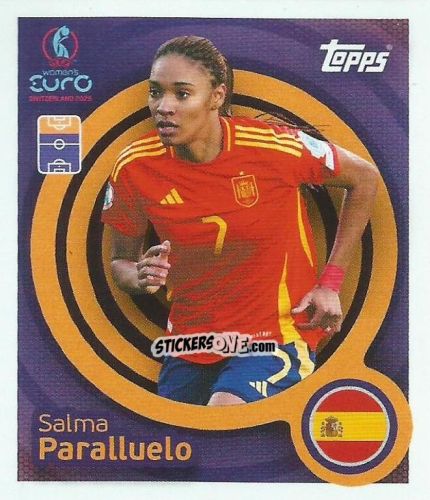 Figurina Salma Paralluelo - Uefa Women'S Euro 2025 n. 93 - Topps