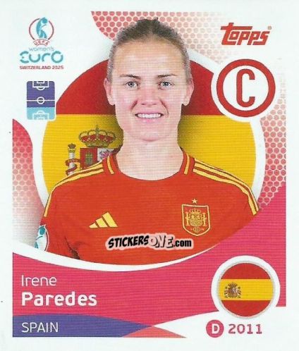 Sticker Irene Paredes - Uefa Women'S Euro 2025 n. 94 - Topps