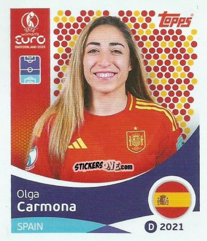 Cromo Olga Carmona - Uefa Women'S Euro 2025 n. 98 - Topps