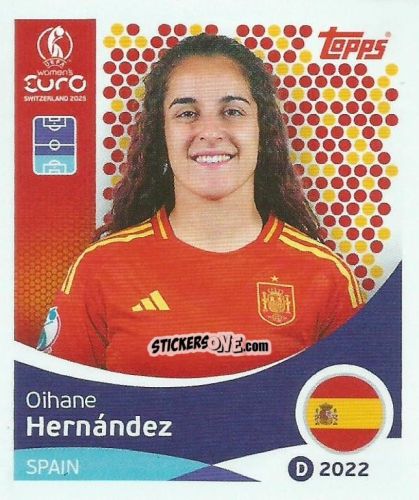Sticker Oihane Hernandez - Uefa Women'S Euro 2025 n. 99 - Topps