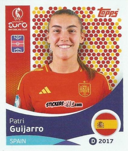 Sticker Patri Guijarro - Uefa Women'S Euro 2025 n. 103 - Topps
