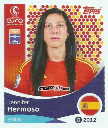 Figurina Jennifer Hermoso - Uefa Women'S Euro 2025 n. 105 - Topps
