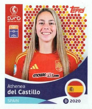 Cromo Athenea del Castillo - Uefa Women'S Euro 2025 n. 107 - Topps