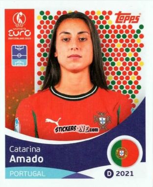Sticker Catarina Amado - Uefa Women'S Euro 2025 n. 115 - Topps