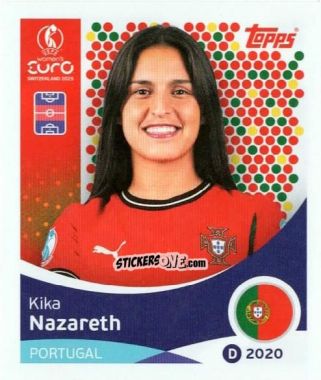 Sticker Kika Nazareth - Uefa Women'S Euro 2025 n. 118 - Topps