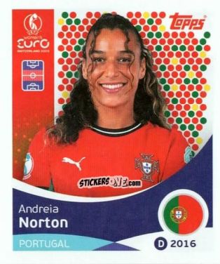 Sticker Andreia Norton - Uefa Women'S Euro 2025 n. 119 - Topps