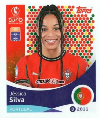 Figurina Jessica Silva - Uefa Women'S Euro 2025 n. 121 - Topps