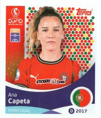 Sticker Ana Capeta - Uefa Women'S Euro 2025 n. 123 - Topps